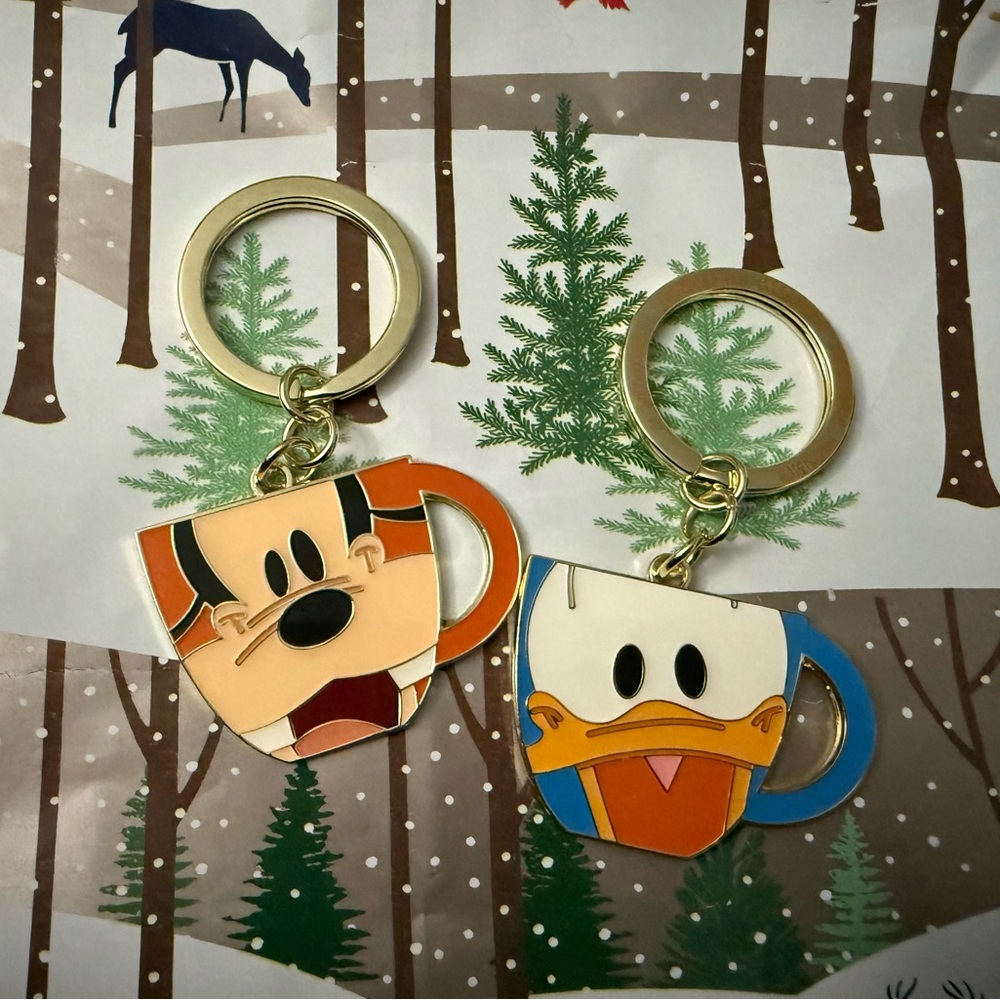 Disney key chains - Two Goofy and Donald Duck